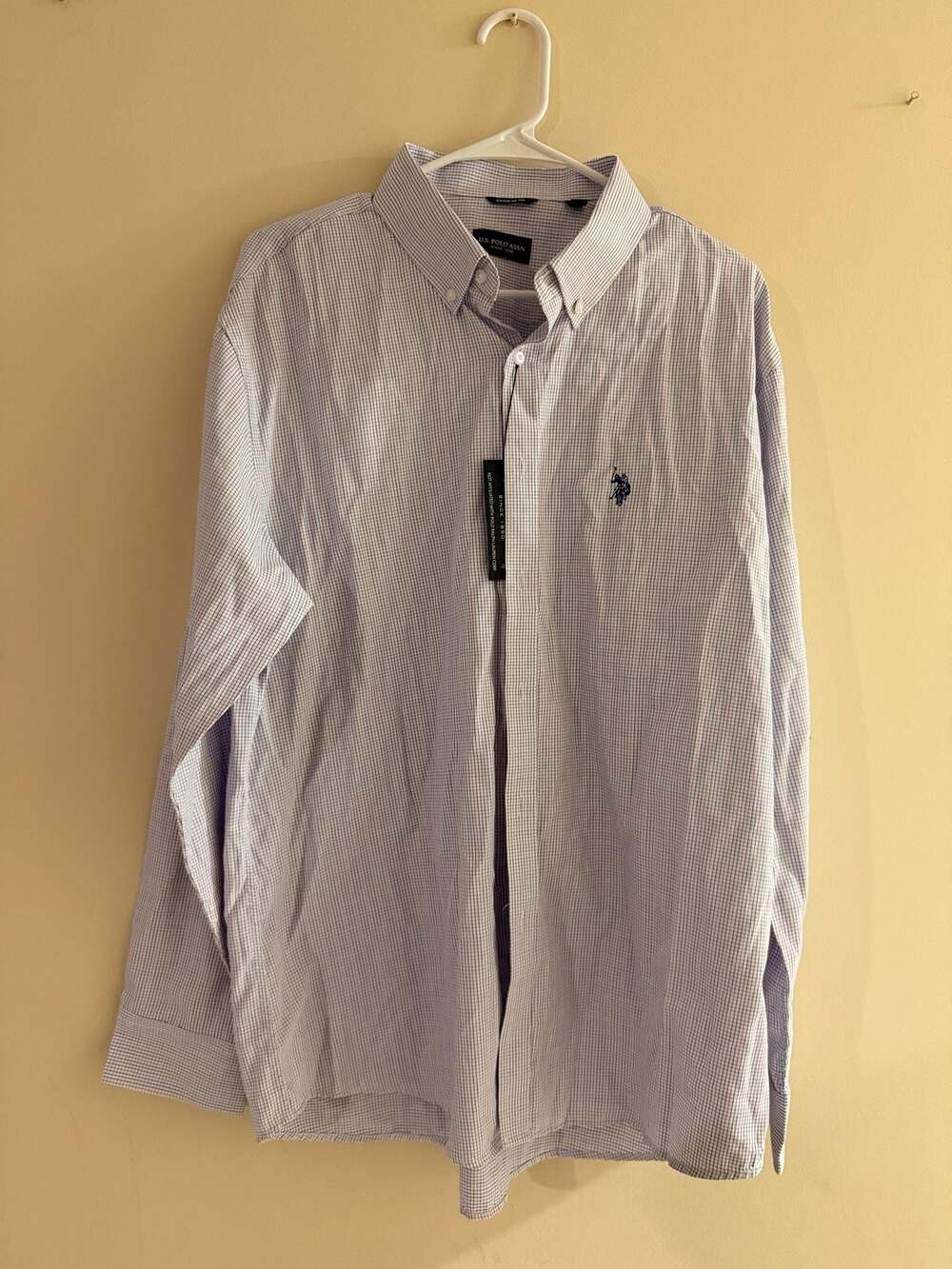 U.S. Polo Assn. Men's XL Long Sleeve Button Down Shirt Regular Fit Blue